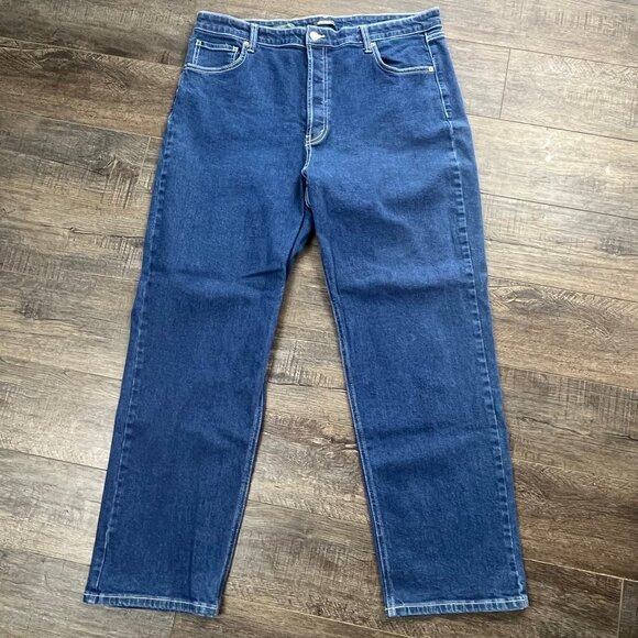 Wild Fable Super High-Rise Straight Blue Jeans Pants Denim ((size 18)) - Picture 1 of 8